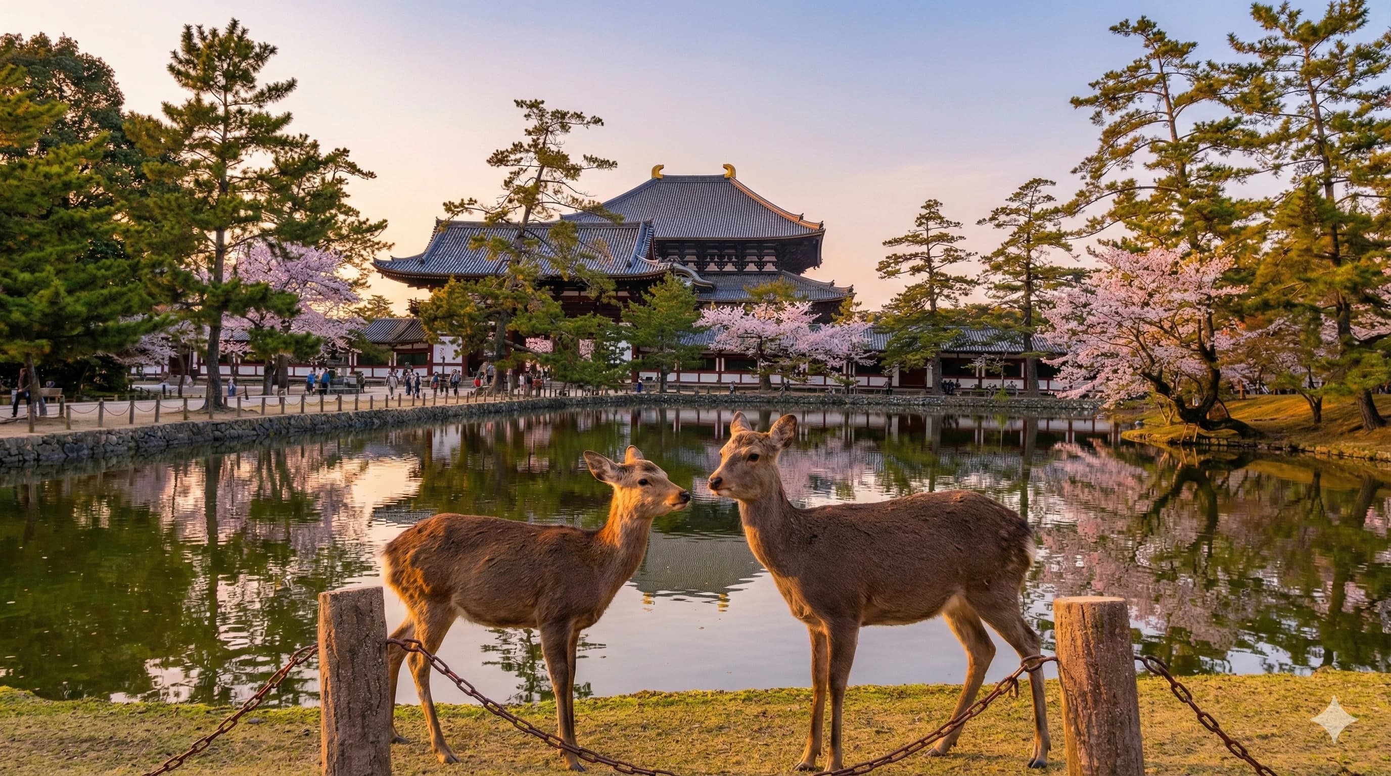 Paseo por el Parque de Nara con sus ciervos.